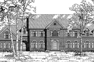 Architectural House Design - Colonial Exterior - Front Elevation Plan #953-125