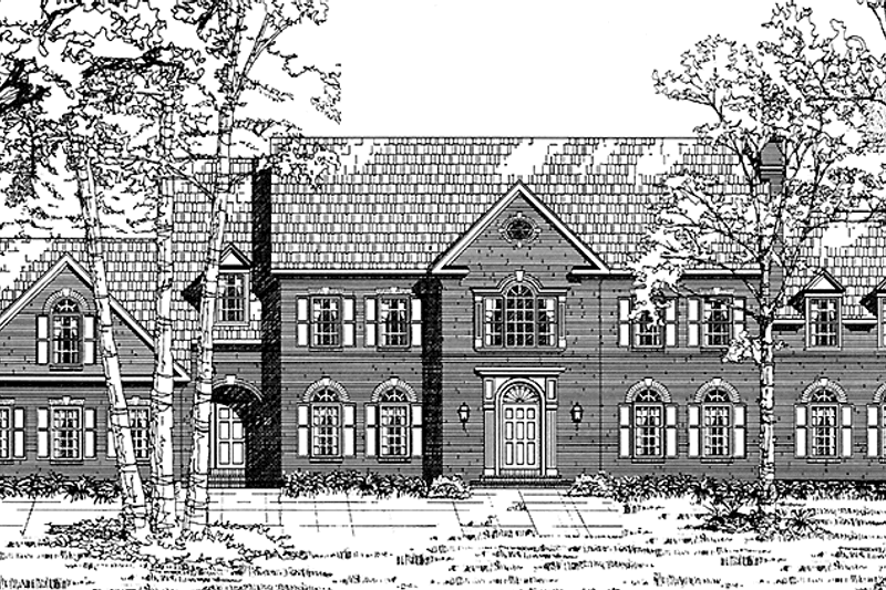 Home Plan - Colonial Exterior - Front Elevation Plan #953-125