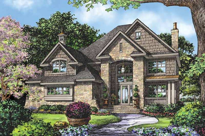 Dream House Plan - Country Exterior - Front Elevation Plan #929-835