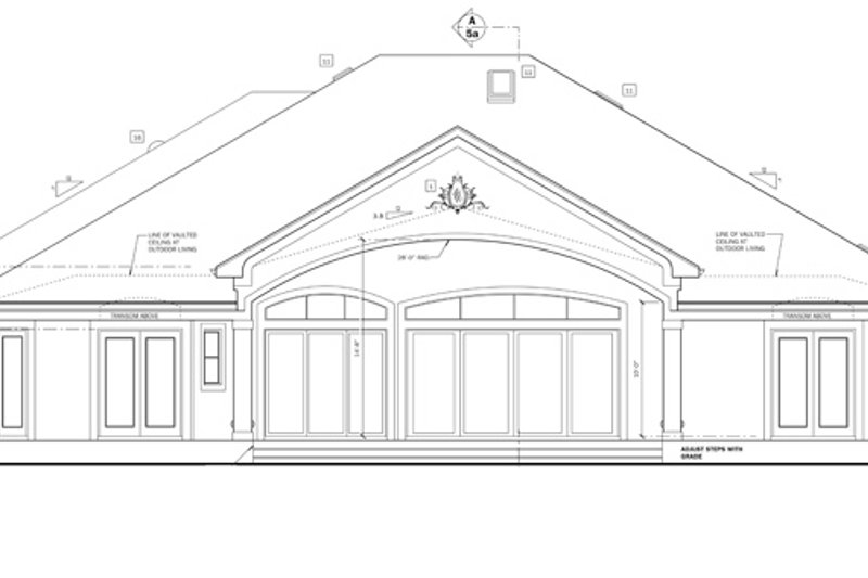 Dream House Plan - Exterior - Rear Elevation for European House Plan #1058-52 - 3 bed, 3 bath