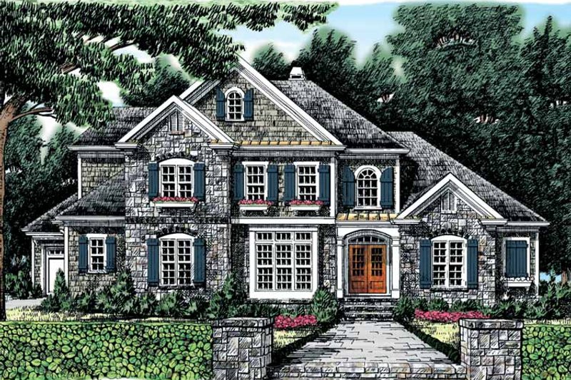 House Blueprint - Exterior - Front Elevation 12 for Country House Plan #927-855 - 4 bed, 3.5 bath