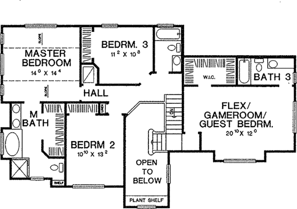 House Plan Design - Country Floor Plan - Upper Floor Plan #472-289