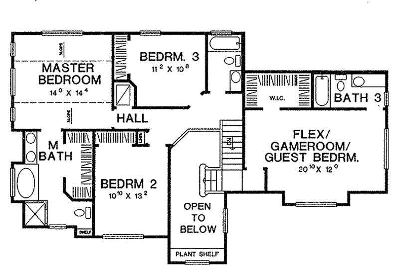 Home Plan - Floor Plan - Upper Floor for Country House Plan #472-289 - 3 bed, 3.5 bath