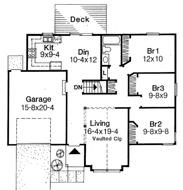 Dream House Plan - Ranch Floor Plan - Main Floor Plan #334-122