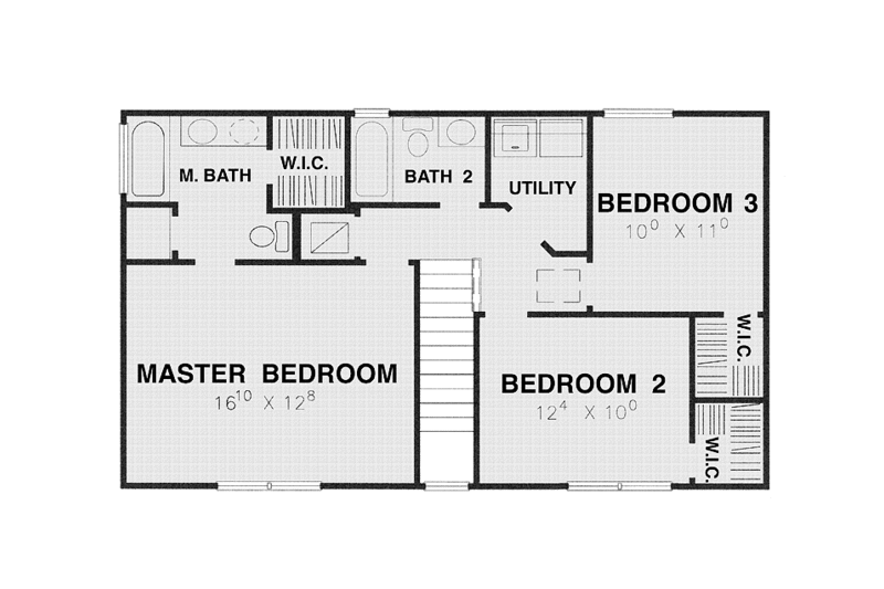 Dream House Plan - Floor Plan - Upper Floor for Country House Plan #472-434 - 3 bed, 2.5 bath