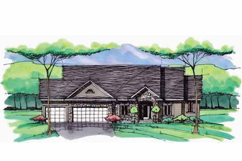 Dream House Plan - Exterior - Front Elevation 3 for European House Plan #51-984 - 3 bed, 2.5 bath