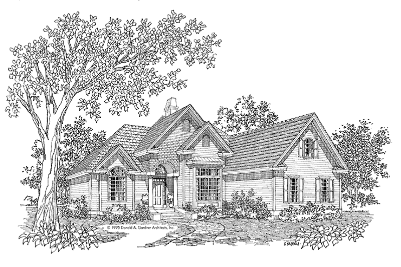 Dream House Plan - Exterior - Front Elevation 3 for Traditional House Plan #929-489 - 3 bed, 2 bath
