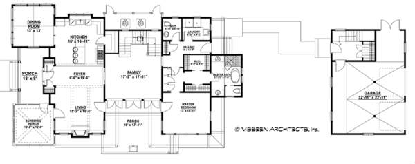 Farmhouse Floor Plan - Main Floor Plan #928-251
