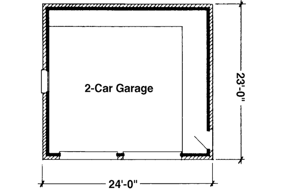 Floor Plan - Main Floor House Plan #410-3610, 0 bath