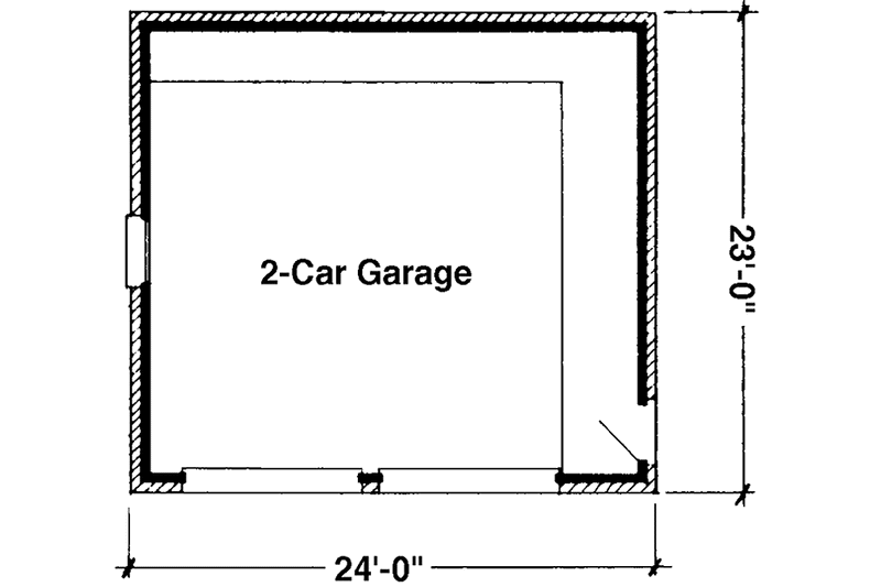 Architectural House Design - Floor Plan - Main Floor House Plan #410-3610, 0 bath