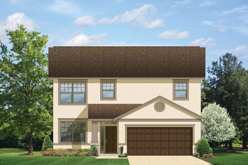 Architectural House Design - Exterior - Front Elevation 3 for Craftsman House Plan #1058-20 - 4 bed, 2.5 bath
