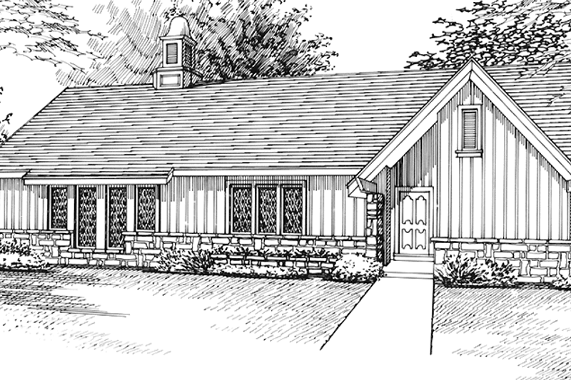Home Plan - Traditional Exterior - Front Elevation Plan #45-505