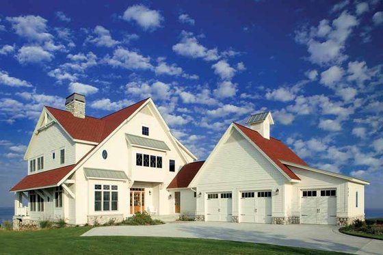 Exterior - Front Elevation 3 for Victorian House Plan #928-53 - 3 bed, 2.5 bath