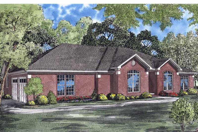 Dream House Plan - Exterior - Front Elevation 3 for European House Plan #17-2998 - 4 bed, 2 bath