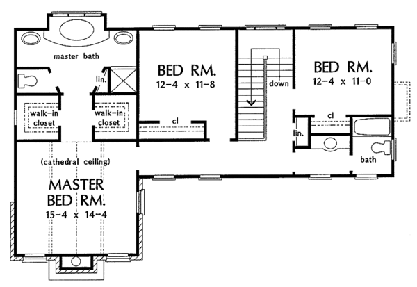 Dream House Plan - Country Floor Plan - Upper Floor Plan #929-262