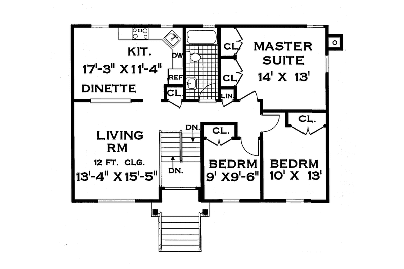 House Plan Design - Floor Plan - Upper Floor for Colonial House Plan #3-260 - 5 bed, 2 bath