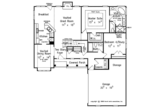 Floor Plan - Main Floor for Country House Plan #927-258 - 4 bed, 3 bath