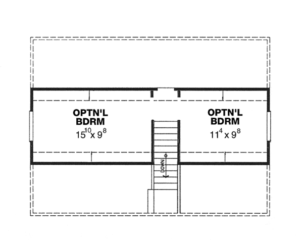 Architectural House Design - Traditional Floor Plan - Upper Floor Plan #472-317