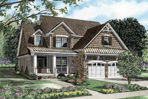 Country Exterior - Front Elevation Plan #17-2822