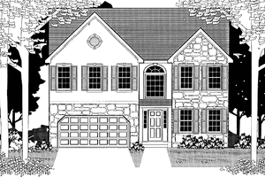 House Plan Design - Colonial Exterior - Front Elevation Plan #1053-29