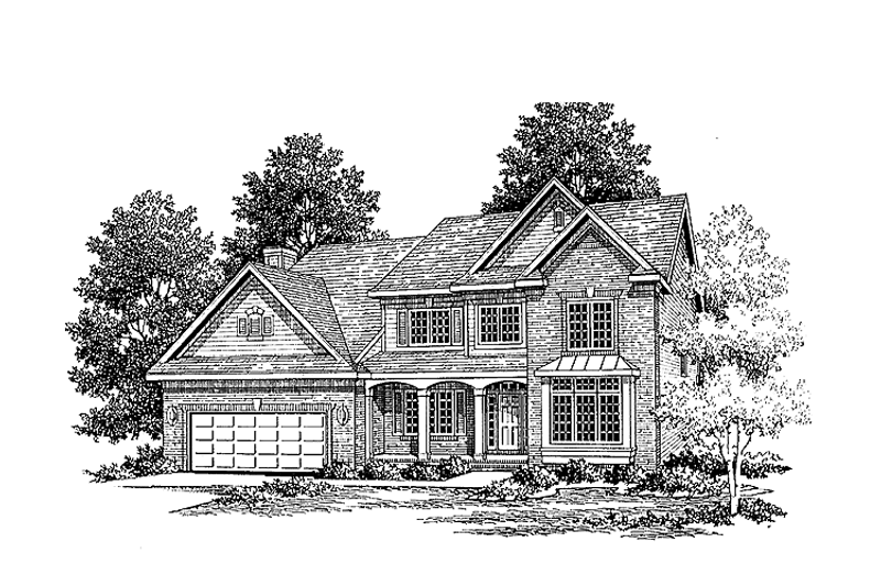 Dream House Plan - Traditional Exterior - Front Elevation Plan #334-131