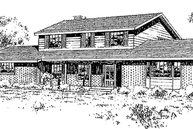 Dream House Plan - Traditional Exterior - Front Elevation Plan #60-997