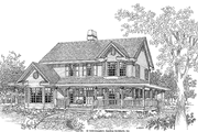 Victorian Style House Plan - 4 Beds 3.5 Baths 2946 Sq/Ft Plan #929-172 