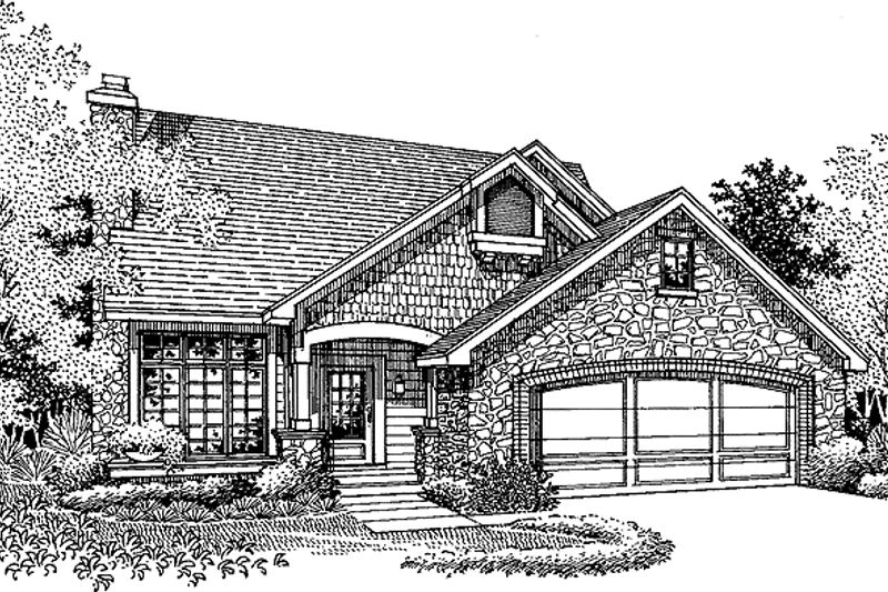 House Design - Craftsman Exterior - Front Elevation Plan #320-532