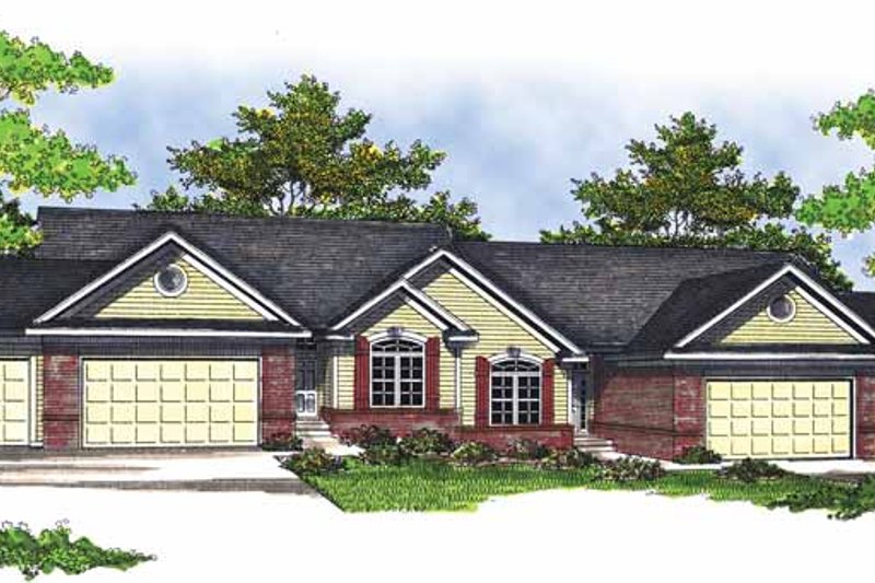 Architectural House Design - Ranch Exterior - Front Elevation Plan #70-1406