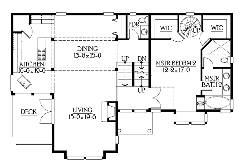 Dream House Plan - Floor Plan - Main Floor for Craftsman House Plan #132-276 - 3 bed, 3.5 bath