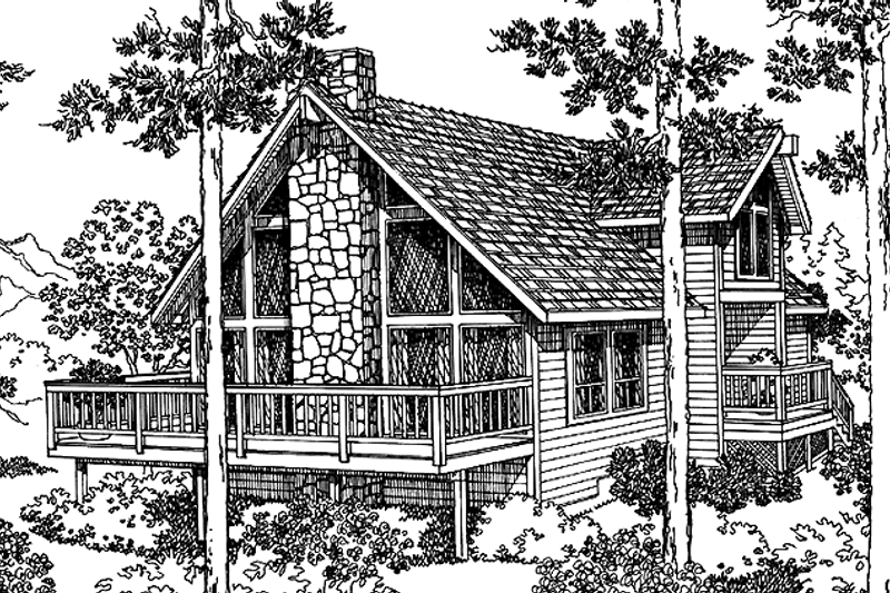 Home Plan - European Exterior - Front Elevation Plan #997-3