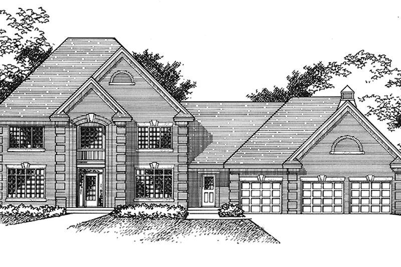 Home Plan - Exterior - Front Elevation 3 for Traditional House Plan #51-940 - 4 bed, 2.5 bath