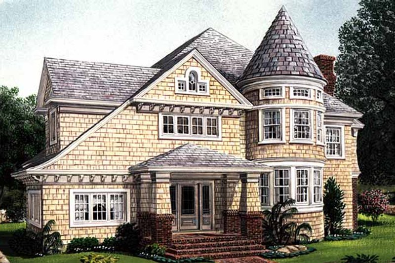 Dream House Plan - Exterior - Front Elevation 3 for Craftsman House Plan #410-3581 - 4 bed, 4.5 bath