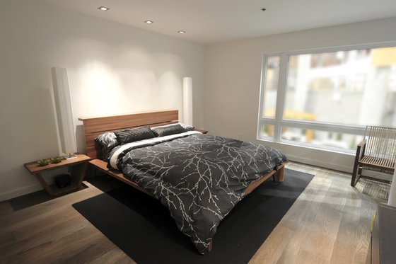 Interior - Master Bedroom for Contemporary House Plan #23-2554 - 3 bed, 1.5 bath
