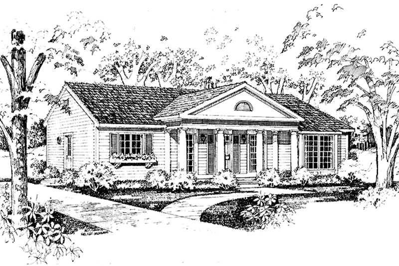 House Design - Classical Exterior - Front Elevation Plan #72-878