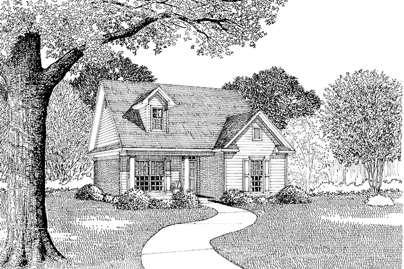Home Plan - Country Exterior - Front Elevation Plan #17-2634
