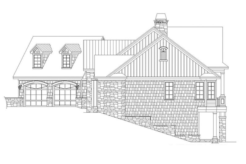 Architectural House Design - Right Side Elevation