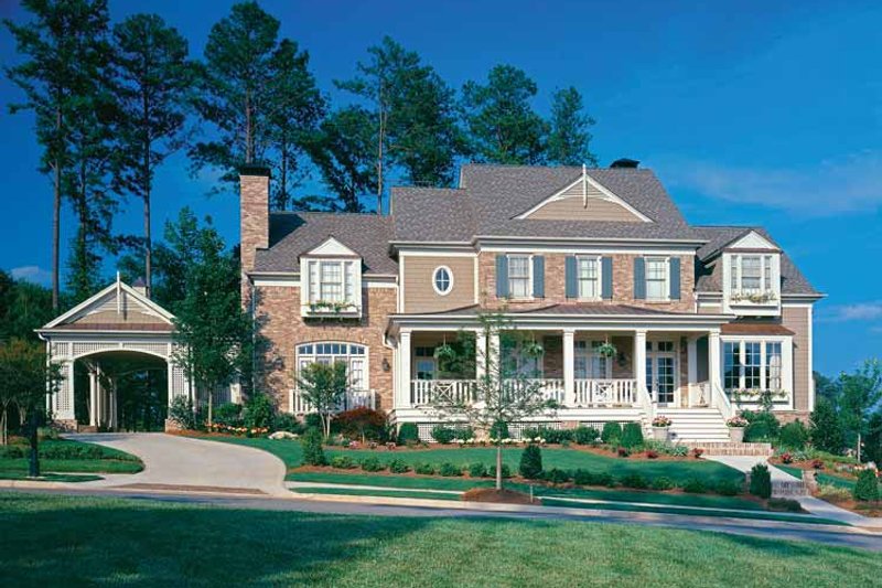 Home Plan - Exterior - Front Elevation 5 for Colonial House Plan #429-327 - 4 bed, 3.5 bath