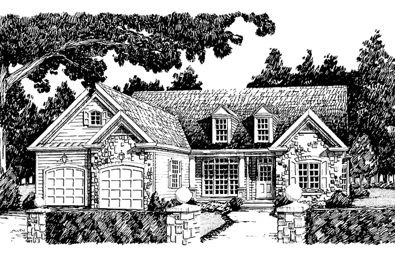 Home Plan - Exterior - Front Elevation 3 for Country House Plan #927-584 - 3 bed, 2 bath