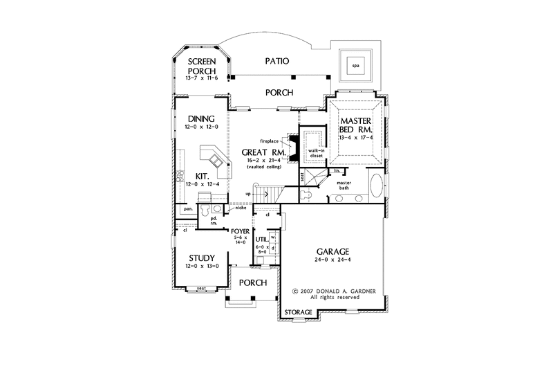 Home Plan - Floor Plan - Main Floor for Traditional House Plan #929-842 - 3 bed, 2.5 bath