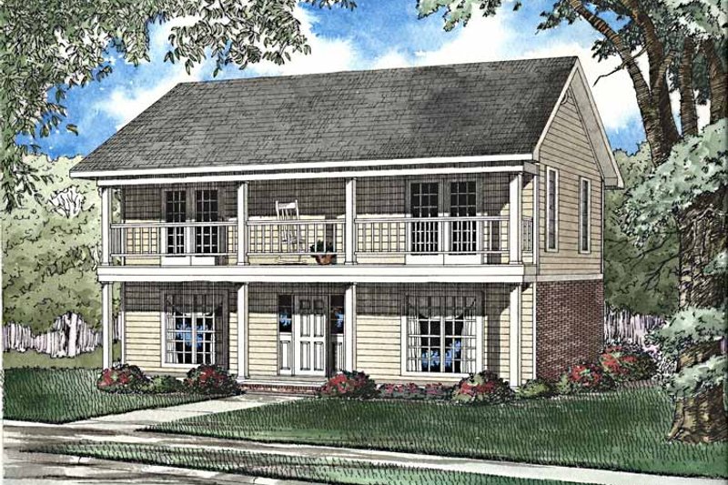 House Blueprint - Classical Exterior - Front Elevation Plan #17-3239