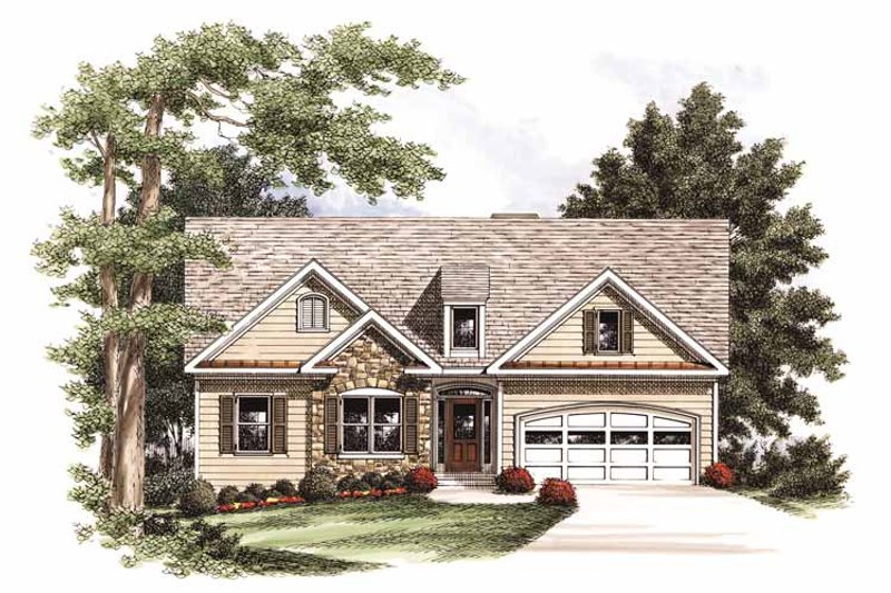 Dream House Plan - Ranch Exterior - Front Elevation Plan #927-694