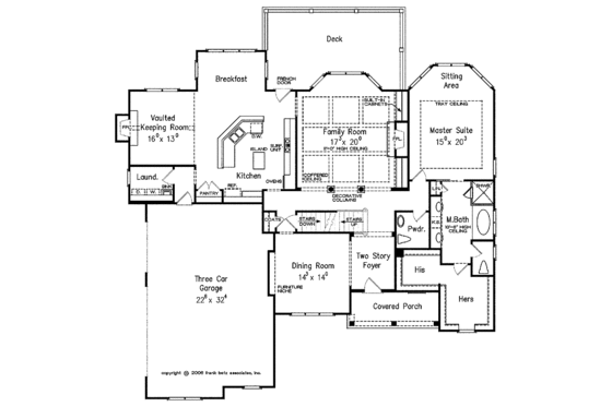 Floor Plan - Main Floor for Country House Plan #927-375 - 4 bed, 3.5 bath