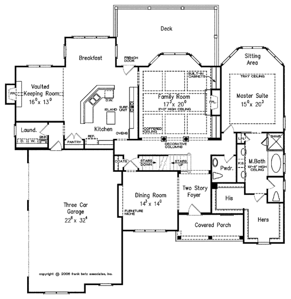 House Design - Country Floor Plan - Main Floor Plan #927-375