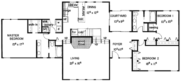 House Plan Design - Contemporary Floor Plan - Main Floor Plan #60-860