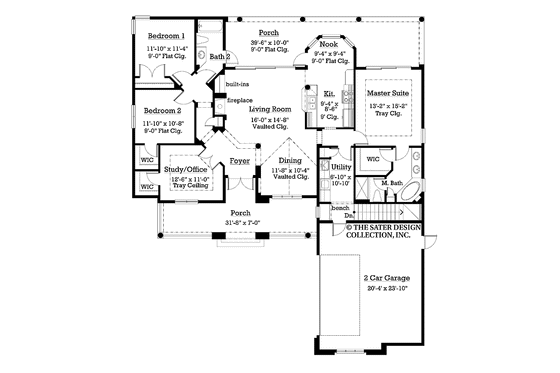 Floor Plan - Main Floor for Country House Plan #930-177 - 3 bed, 2 bath