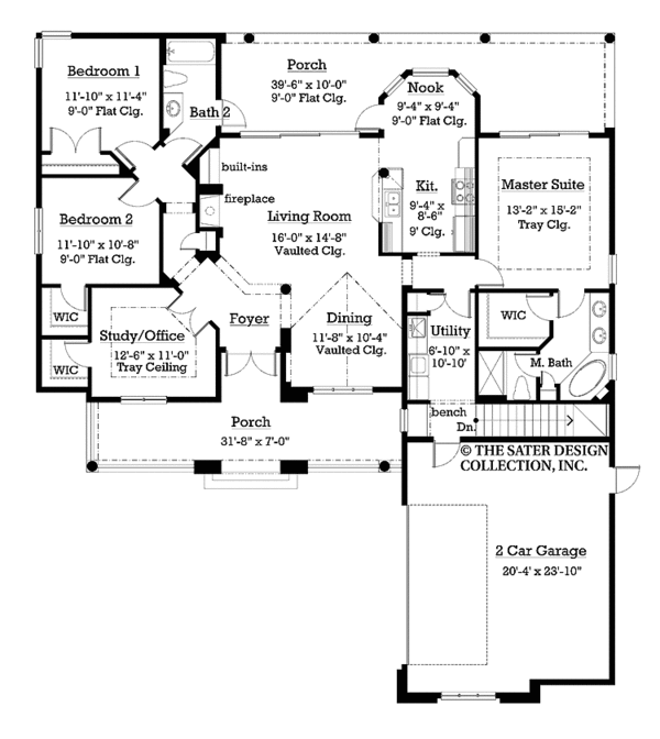 Architectural House Design - Country Floor Plan - Main Floor Plan #930-177