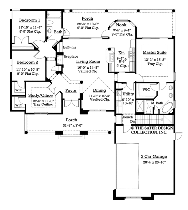 House Plan Design - Country Floor Plan - Main Floor Plan #930-177