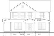 Traditional Style House Plan - 4 Beds 2.5 Baths 3221 Sq/Ft Plan #1053-53 Exterior 