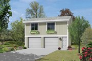 Traditional Style House Plan - 1 Beds 1 Baths 746 Sq/Ft Plan #57-632 